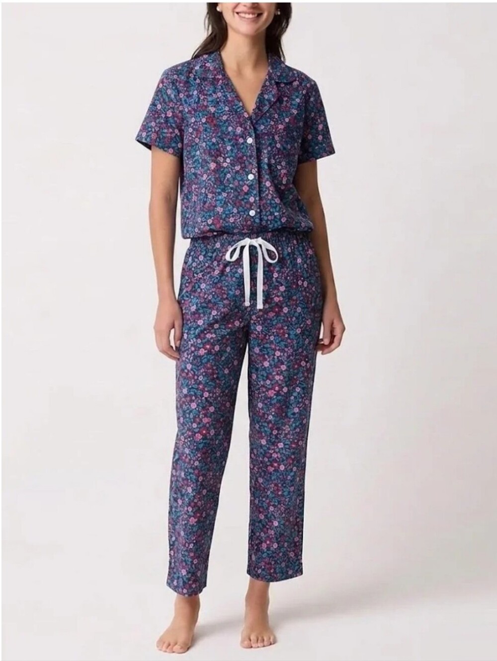 J. Crew Factory Womens Cotton Floral Print Women's Pajama Set Sz. S.